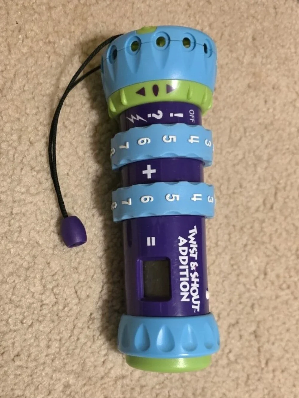 Vintage LeapFrog Twist & Shout Addition handheld math learning toy. WORKS!